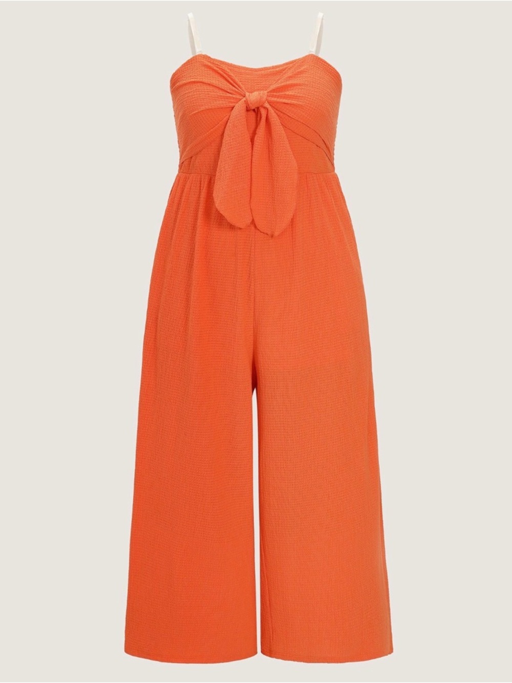 NWT.....Women’s Orange Off-Shoulder Jumpsuit - Picture 7 of 13